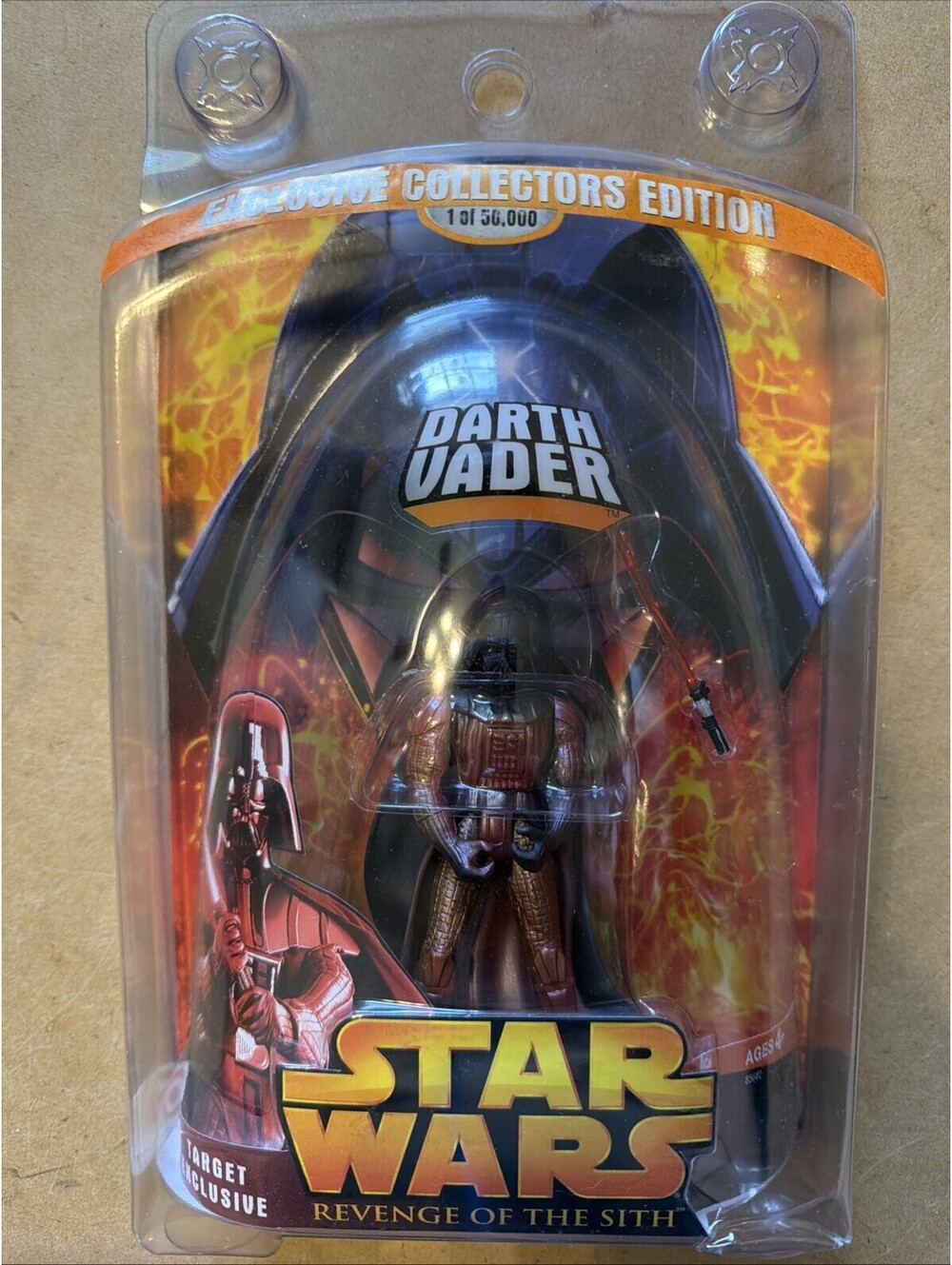 2005 Star Wars Revenge of The Sith Lava Darth Vader Figure Target Exclusive
